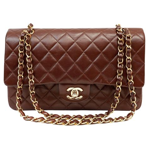 brown chanel double flap|authentic chanel double flap bag.